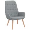 vidaXL Relaxačn&iacute; židle světle &scaron;ed&aacute; textil