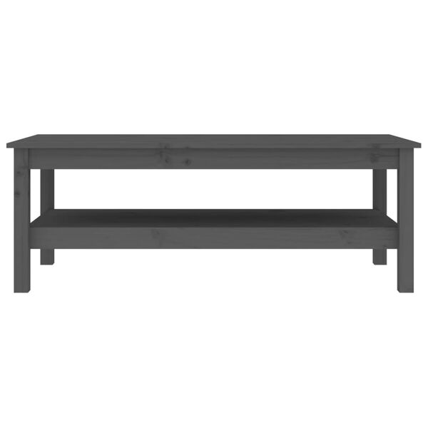 vidaXL Konferenčn&iacute; stolek &scaron;ed&yacute; 110 x 50 x 40 cm masivn&iacute; borov&eacute; dřevo