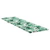 vidaXL Polštář na sluneční lehátko Květinový Zelená 200 x 70 x 4 cm