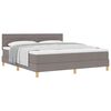 vidaXL Postel s boxspringem s pol&scaron;t&aacute;řem Taupe 180 x 200 cm textil