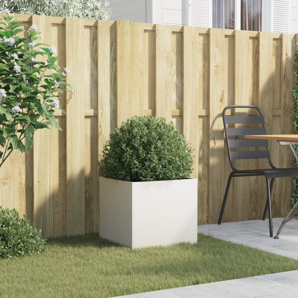 vidaXL Truhl&iacute;k b&iacute;l&yacute; 42 x 40 x 39 cm ocel