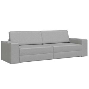 vidaXL Pohovka na span&iacute; Oblačno &scaron;ed&aacute; 245 x 78 x 77 cm textil