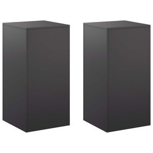 vidaXL Stojan na rostliny 2 pcs Čern&aacute; 40 x 40 x 80 cm Ocel