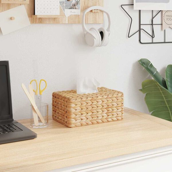 vidaXL Kryty na krabičky na kapesn&iacute;ky 2 pcs Vodn&iacute; hyacint Př&iacute;rodn&iacute;