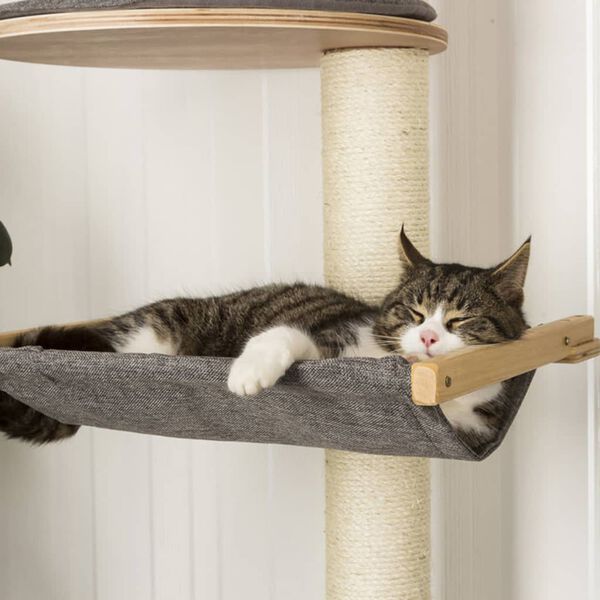 Kerbl Nástěnné škrabadlo pro kočky Dolomit XL Tofana šedé 185 cm 81541