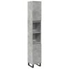 vidaXL Koupelnov&aacute; skř&iacute;ňka betonově &scaron;ed&aacute; 30x30x190 cm kompozitn&iacute; dřevo