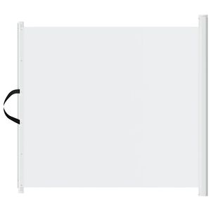 vidaXL Zatahovac&iacute; ohr&aacute;dka pro dom&aacute;c&iacute; mazl&iacute;čky b&iacute;l&aacute; 102,5 x 125 cm