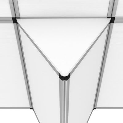 vidaXL 8dílný skládací plakátový rám se stolkem 181 x 200 cm bílý