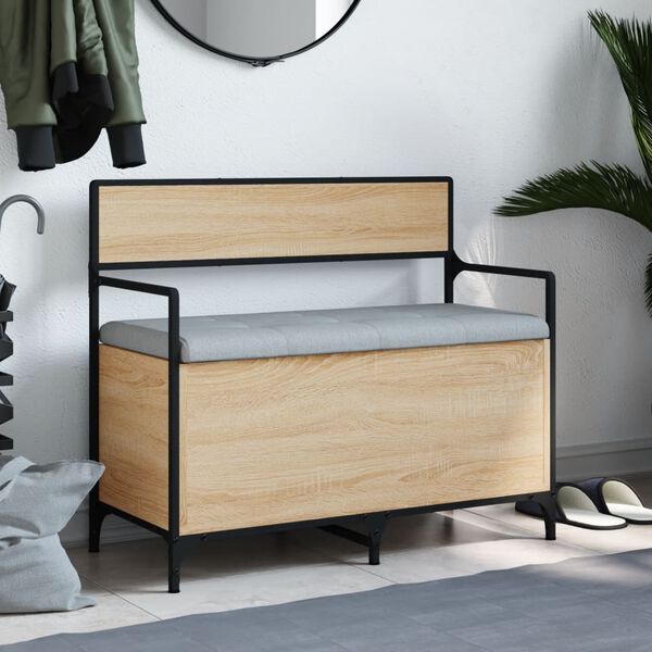 vidaXL &Uacute;ložn&aacute; lavice dub sonoma 85,5 x 42 x 73,5 cm kompozitn&iacute; dřevo