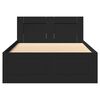 vidaXL R&aacute;m postele s čelem čern&yacute; 75 x 190 cm kompozitn&iacute; dřevo