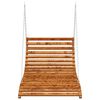 vidaXL Houpací postel ohýbané dřevo s teakovou úpravou 115x147x46 cm