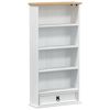 vidaXL CD kabinet B&iacute;l&aacute; 52 x 17.5 x 103 cm Masivn&iacute; borov&eacute; dřevo