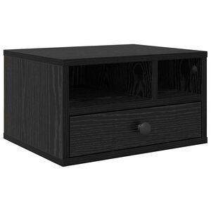 vidaXL Stojan na tisk&aacute;rnu Čern&yacute; dub 40 x 32 x 24 cm Kompozitn&iacute; dřevo