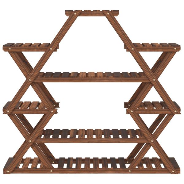 vidaXL Stojan na květiny 110 x 25 x 105 cm masivní jedlové dřevo