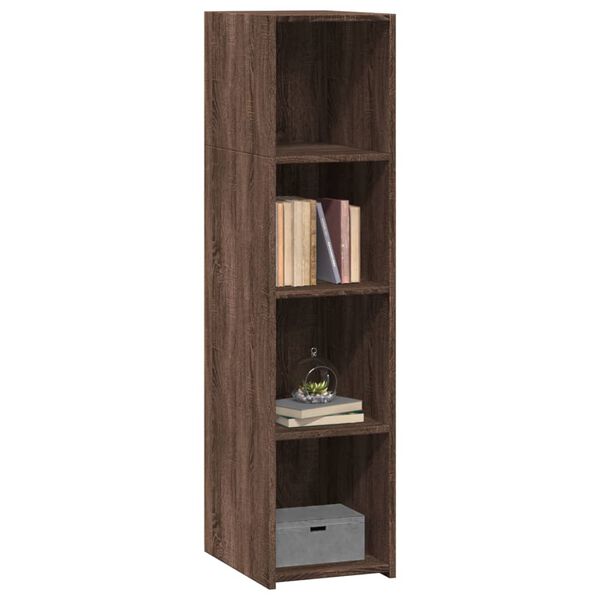 vidaXL Skříň highboard hnědý dub 30 x 41 x 124 cm kompozitní dřevo