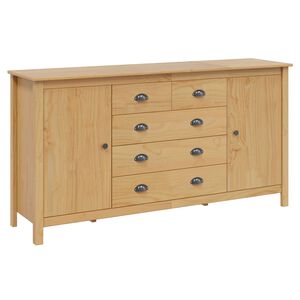 vidaXL Serv&iacute;rovac&iacute; skř&iacute;ň s polic&iacute; HILL Medov&aacute; hněd&aacute; 154 x 40 x 80 cm