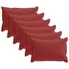 vidaXL Povlak na pol&scaron;t&aacute;ř 6 ks HOUTEN V&iacute;no Červen&eacute; 50 x 80 cm Polyester