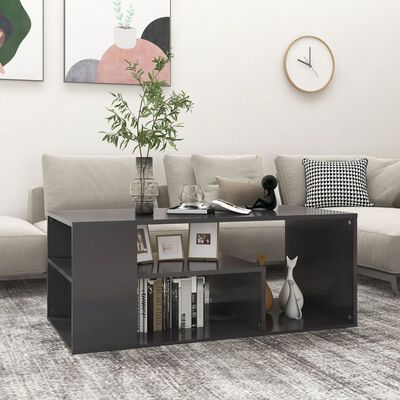 vidaXL Konferenční stolek šedý 100 x 50 x 40 cm dřevotříska