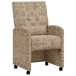 vidaXL J&iacute;deln&iacute; židle na kolečk&aacute;ch 2 pcs Světle &scaron;ed&aacute; 58 x 67 x 97 cm