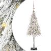 vidaXL V&aacute;nočn&iacute; stromeček s 150 LED diodami B&iacute;l&aacute; 120 cm PE a Ocel