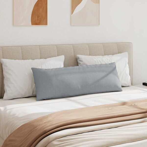 vidaXL Pohovkové polštáře 2 pcs Světle šedá 120 x 40 cm textil