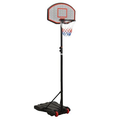 vidaXL Basketbalový koš černý 216–250 cm polyethylen
