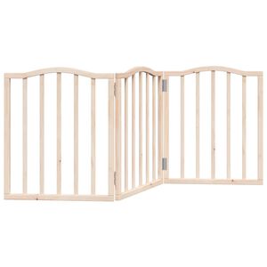 vidaXL Z&aacute;brana pro psy skl&aacute;dac&iacute; 3 panely 150 cm topolov&eacute; dřevo