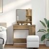vidaXL Toaletní stolek se zrcadlem dub artisan 86,5x35x136 cm