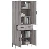 vidaXL Skř&iacute;ň highboard &scaron;ed&aacute; sonoma 69,5 x 34 x 180 cm kompozitn&iacute; dřevo