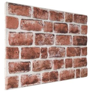 vidaXL N&aacute;stěnn&eacute; panely 10 ks 100 x 50 cm Tmavě hněd&aacute; a b&iacute;l&aacute; EPS pěna