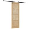 vidaXL Posuvn&eacute; dveře Př&iacute;rodn&iacute; 73,5 x 211 cm Masivn&iacute; borovicov&eacute; dřevo