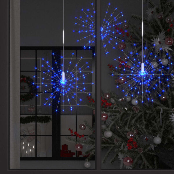 vidaXL Venkovn&iacute; v&aacute;nočn&iacute; ohňostroj modr&yacute; 20 cm 140 LED diod