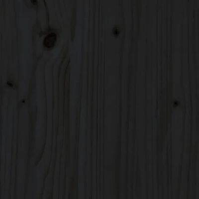 vidaXL Příborník černý 70 x 35 x 80 cm masivní borové dřevo
