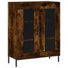 vidaXL Skř&iacute;ň highboard kouřov&yacute; dub 69,5 x 34 x 180 cm kompozitn&iacute; dřevo