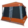 vidaXL Sada Camping Stanů 2 pcs &Scaron;ed&aacute; a oranžov&aacute; Taffeta a Tkanina