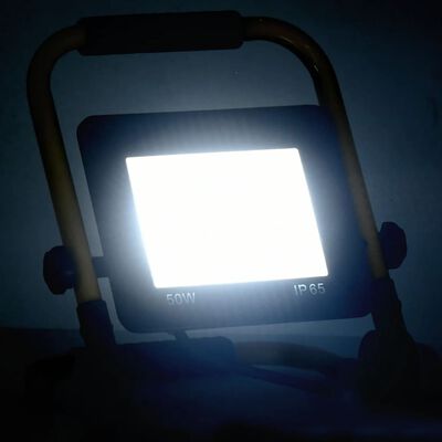 vidaXL LED reflektor s rukojetí 50 W studené bílé světlo