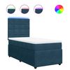 vidaXL Box spring postel s matrac&iacute; modr&aacute; 80 x 200 cm samet