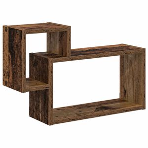 vidaXL N&aacute;stěnn&aacute; polička Star&eacute; dřevo 55 x 15 x 35 cm