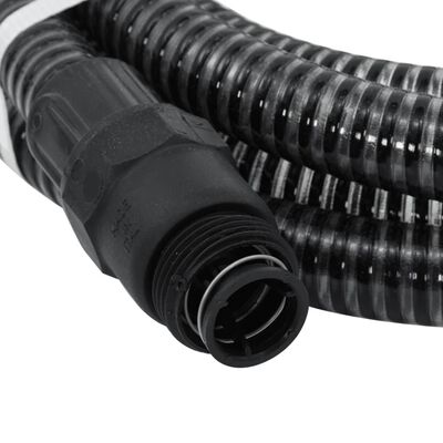 vidaXL Sací hadice s PVC konektory 7 m 22 mm černá
