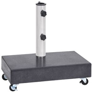 vidaXL Stojan na slunečn&iacute;k čern&yacute; 45 x 25 x 8 cm žula