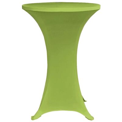 vidaXL Strečový návlek na stůl 2 ks 80 cm zelený
