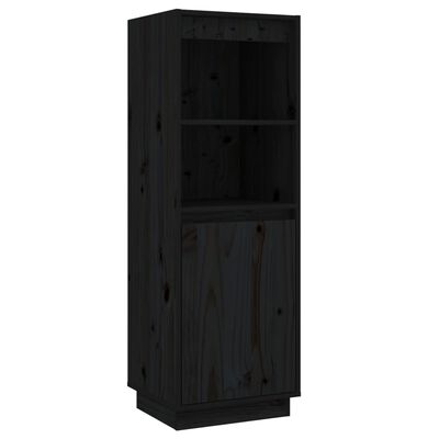 vidaXL Komoda černá 37 x 34 x 110 cm masivní borové dřevo