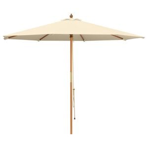 vidaXL Zahradn&iacute; slunečn&iacute;k &Oslash; 300 x 248 cm Masivn&iacute; eukalyptov&eacute; dřevo