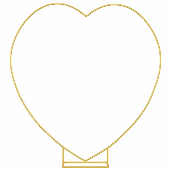 vidaXL Svatebn&iacute; oblouk Zlat&aacute; 195 x 35 x 211 cm Ocel