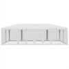 vidaXL Party stan s 12 síťovanými bočnicemi bílý 8 x 4 m HDPE