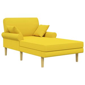 vidaXL Leno&scaron;ka Světl&aacute; žlut&aacute; Textil