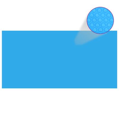 vidaXL Obdélníkový kryt na bazén 1200 x 600 cm PE modrý