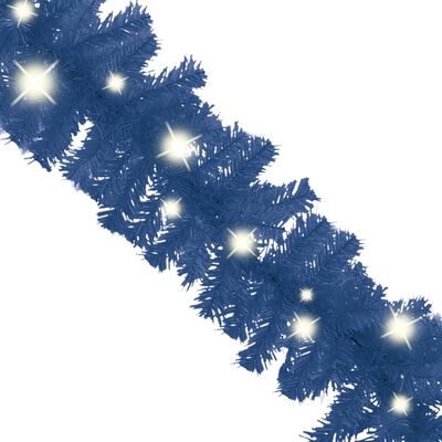 vidaXL Vánoční girlanda s LED světýlky 10 m modrá