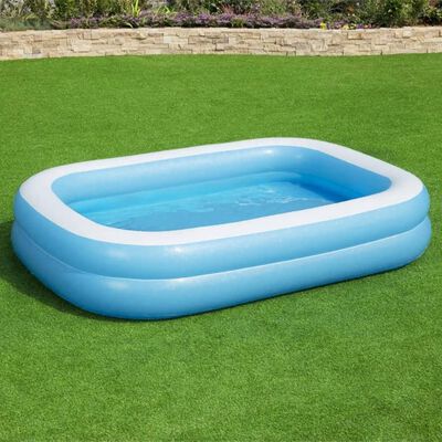 Bestway Rodinný obdélníkový nafukovací bazén 262x175x51cm modrý a bílý