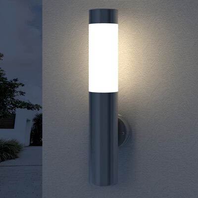 vidaXL Nerezové nástěnné svítidlo pro interiér/exteriér vodotěsné